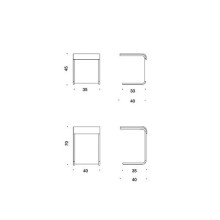 Danese Milano Farallon Side Table - Agof Store Danese Milano Farallon Side Table - Agof Store