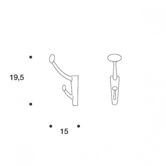 Danese Milano Hang Up Garderobenhaken - Agof Store