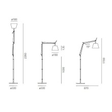 Artemide Tolomeo Basculante floor lamp - Agof Store