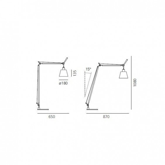 Artemide Tolomeo Basculante reading lamp - Agof Store