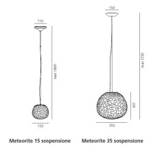 Artemide Meteorite pendant lamp - Agof Store Artemide Meteorite pendant lamp - Agof Store