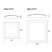 Allight Lampada da parete soffitto Status - Agof Store