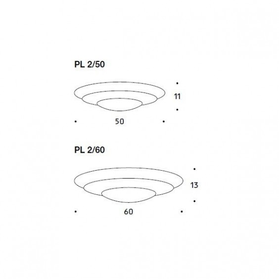 Planet 2 Lampada da parete soffitto Status - Agof Store