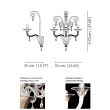 Venini Vittoriale 99.60 wall lamp - Agof Store