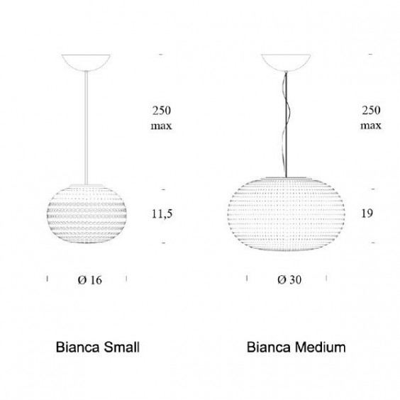 Fontana Arte Bianca Pendelleuchte - Agof Store