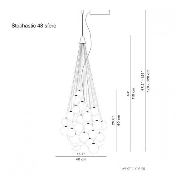 LucePlan Stochastic pendant lamp - Agof Store
