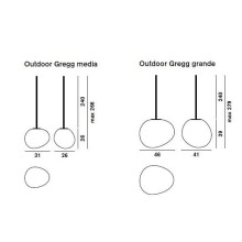 Gregg Outdoor Lampada a sospensione Foscarini - Agof Store