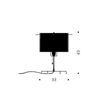 Ingo Maurer 24 Karat Blau T table lamp - Agof Store