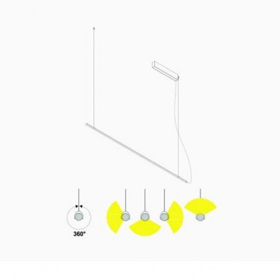 Egoluce Lancia pendant lamp - Agof Store
