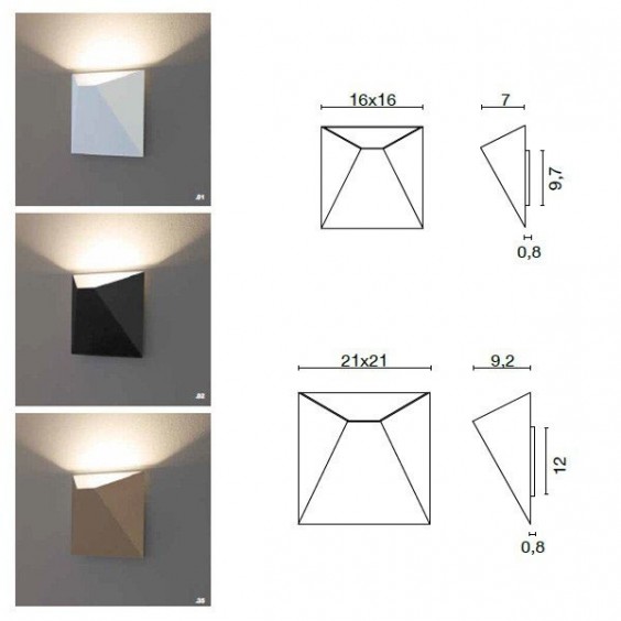 Egoluce Mats wall ceiling lamp - Agof Store