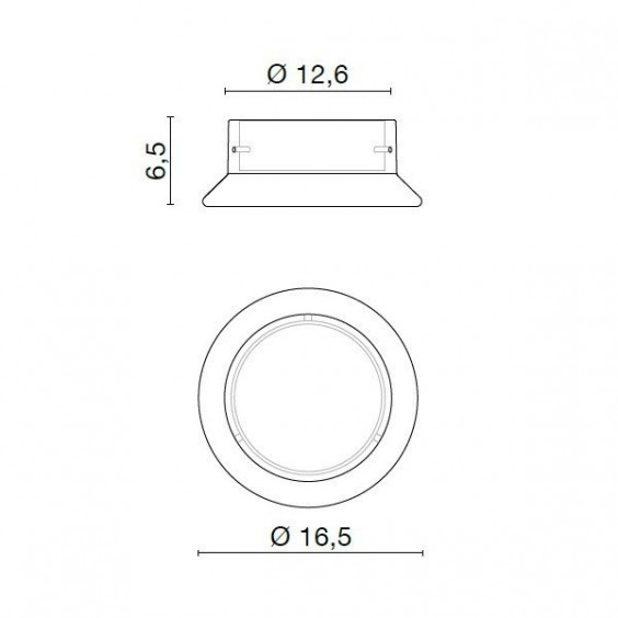 Egoluce Roc wall ceiling lamp - Agof Store