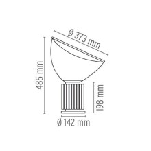 Flos Taccia Small lampada da tavolo - Agof Store Flos Taccia Small lampada da tavolo - Agof Store