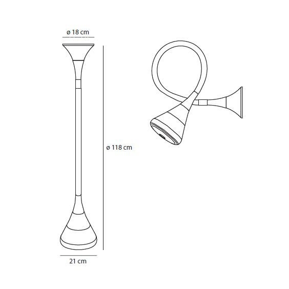Artemide Pipe Led Wand- Deckenleuchte - Agof Store