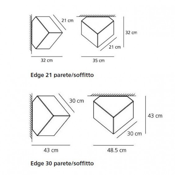 Artemide Edge Wand- Deckenleuchte - Agof Store