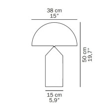 Atollo Oro Lampada da tavolo Oluce - Agof Store Atollo Oro Lampada da tavolo Oluce - Agof Store