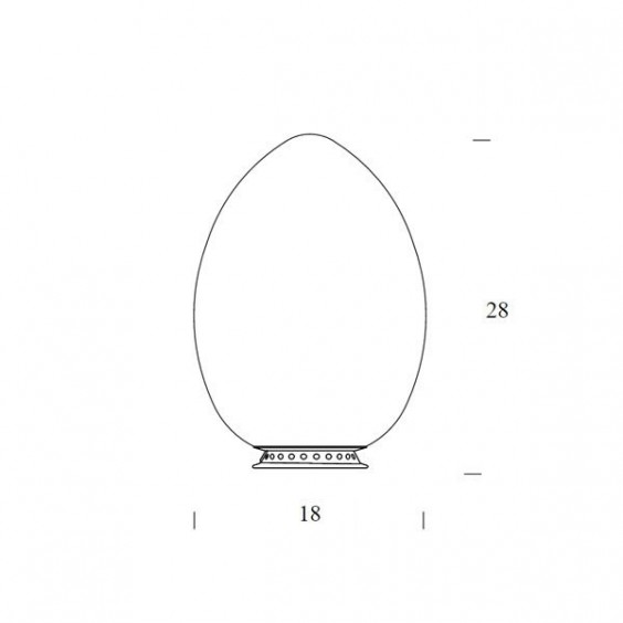 Fontana Arte Uovo table lamp - Agof Store