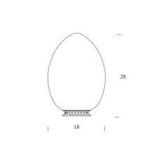 Fontana Arte Uovo table lamp - Agof Store