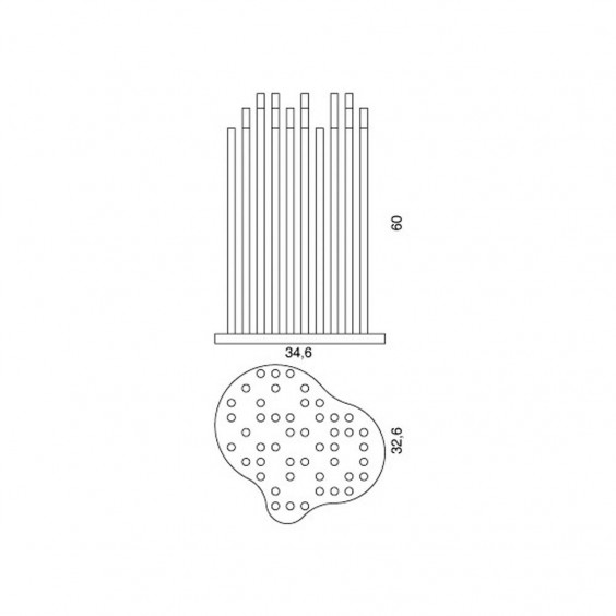 Progetti Zolla umbrella stand - Agof Store