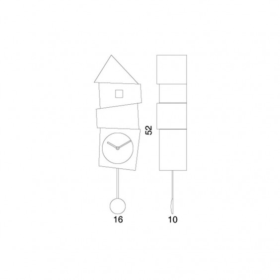 Progetti Crooked cuckoo clock - Agof Store