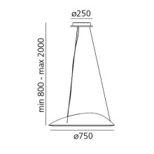 Artemide Ameluna Lampada a sospensione - Agof Store