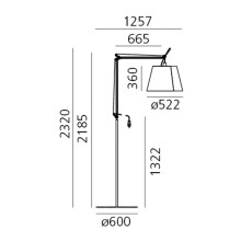 Artemide Tolomeo Paralume Outdoor floor lamp - Agof Store