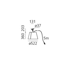 Artemide Tolomeo Paralume Outdoor Hook Lampada a sospensione - Agof Store