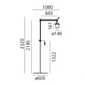 Artemide Tolomeo Lampione Outdoor Stehleuchte - Agof Store