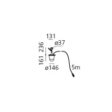 Artemide Tolomeo Lampione Outdoor Hook Lampada a sospensione - Agof Store Artemide Tolomeo Lampione Outdoor Hook Lampada a sospensione - Agof Store