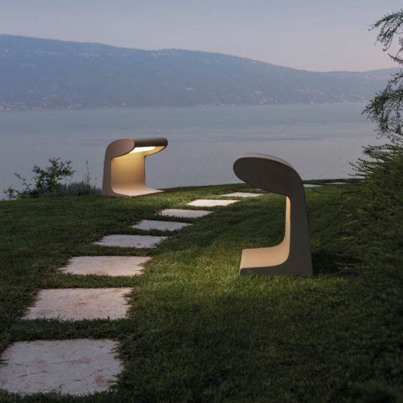 Nemo Borne Béton Grande floor lamp - Agof Store