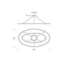 Nemo Ellisse Double pendant lamp - Agof Store