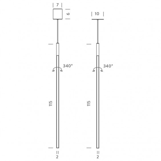 Linescapes Vertical Lampada a sospensione Nemo - Agof Store