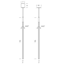 Nemo Linescapes Vertical pendant lamp - Agof Store Nemo Linescapes Vertical pendant lamp - Agof Store