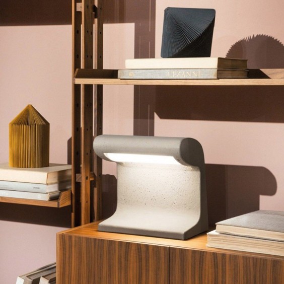 Nemo Borne Béton Petite table lamp - Agof Store