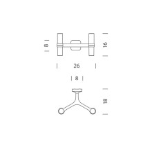 Nemo Crown 2 wall lamp - Agof Store