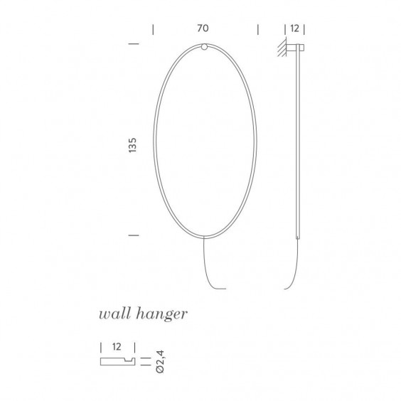 Nemo Ellisse wall lamp - Agof Store