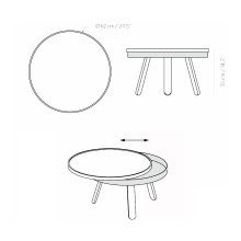 Woodendot Batea M Coffee Table - Agof Store Woodendot Batea M Coffee Table - Agof Store