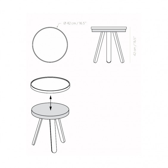 Woodendot Batea S Coffee Table - Agof Store