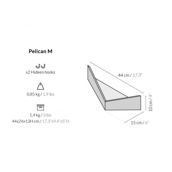 Pelican M mensola Woodendot - Agof Store