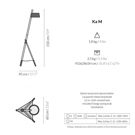 Woodendot Ka M Floor Lamp - Agof Store
