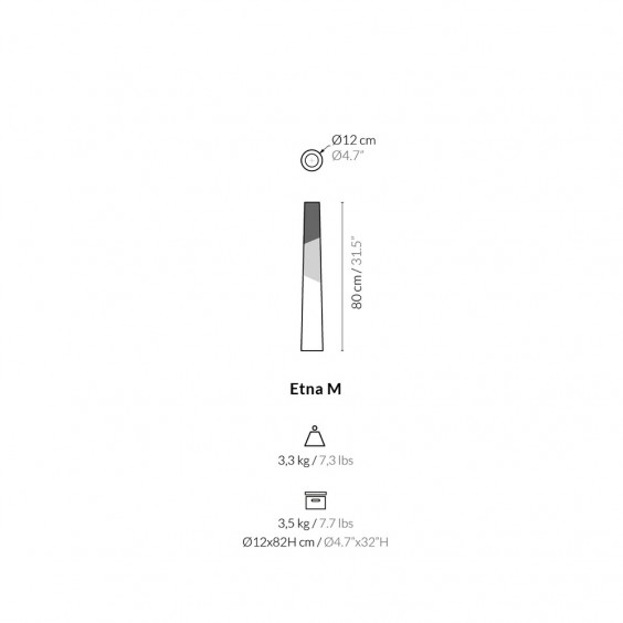 Etna M portacandela Woodendot - Agof Store