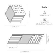 Kesito desk organiser Woodendot - Agof Store
