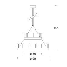 Fontana Arte Chandelier doppio pendant lamp - Agof Store Fontana Arte Chandelier doppio pendant lamp - Agof Store