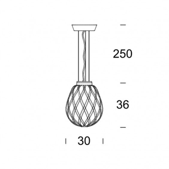 Pinecone lampada a sospensione FontanaArte - Agof Store