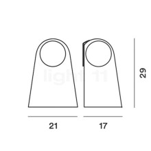 Satellight Lampada da parete Foscarini - Agof Store