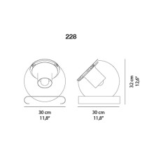 The Globe Lampada da tavolo Oluce - Agof Store