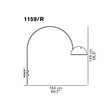 Oluce Coupè 1159 Wandleuchte - Agof Store