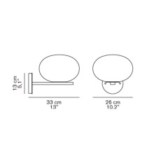 Oluce Alba 176 Wand- Deckenleuchte - Agof Store