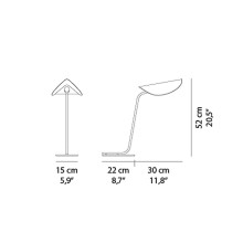 Oluce Plume Tischleuchte - Agof Store Oluce Plume Tischleuchte - Agof Store