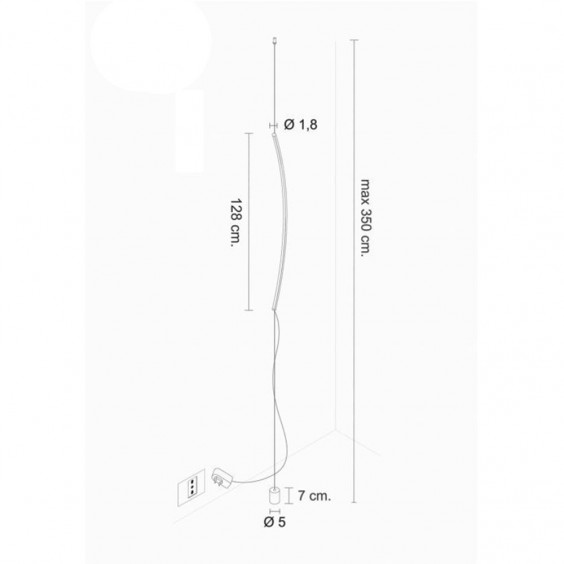 Egoluce Lancia di Achille pendant lamp - Agof Store