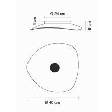 Egoluce Flower Ø40 cm Wand- Deckenleuchte - Agof Store